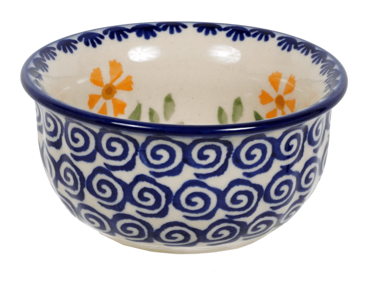 Zaklady Jungle Flower Large Mixing Bowl Polish Pottery