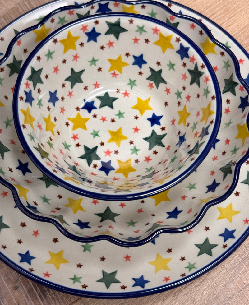 Plate, Round, Dinner, 10" in "Star Shower" by Ceramika Artystyczna | A257-359X