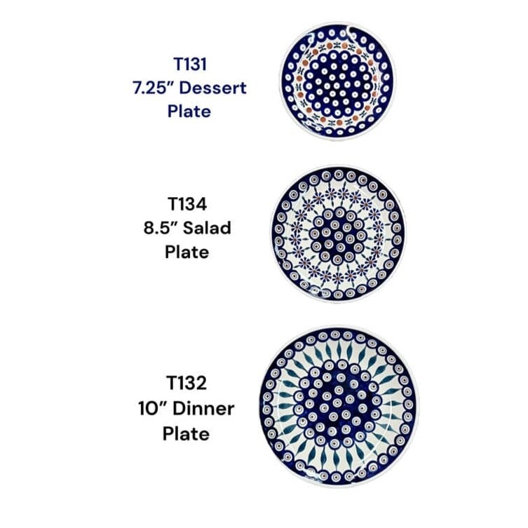 Plate, Round, Dessert, 7.25" in "Floral Peacock" by Manufaktura | T131T-54KK