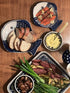 Platter, Fish-Shaped, Small in "Butterfly Garden" by Manufaktura | S014T-MOT1