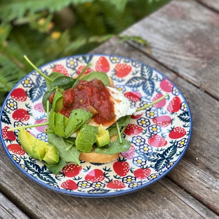 Plate, Round, Salad, 8.5" in "American Dream" by Manufaktura | T134T-DPPL
