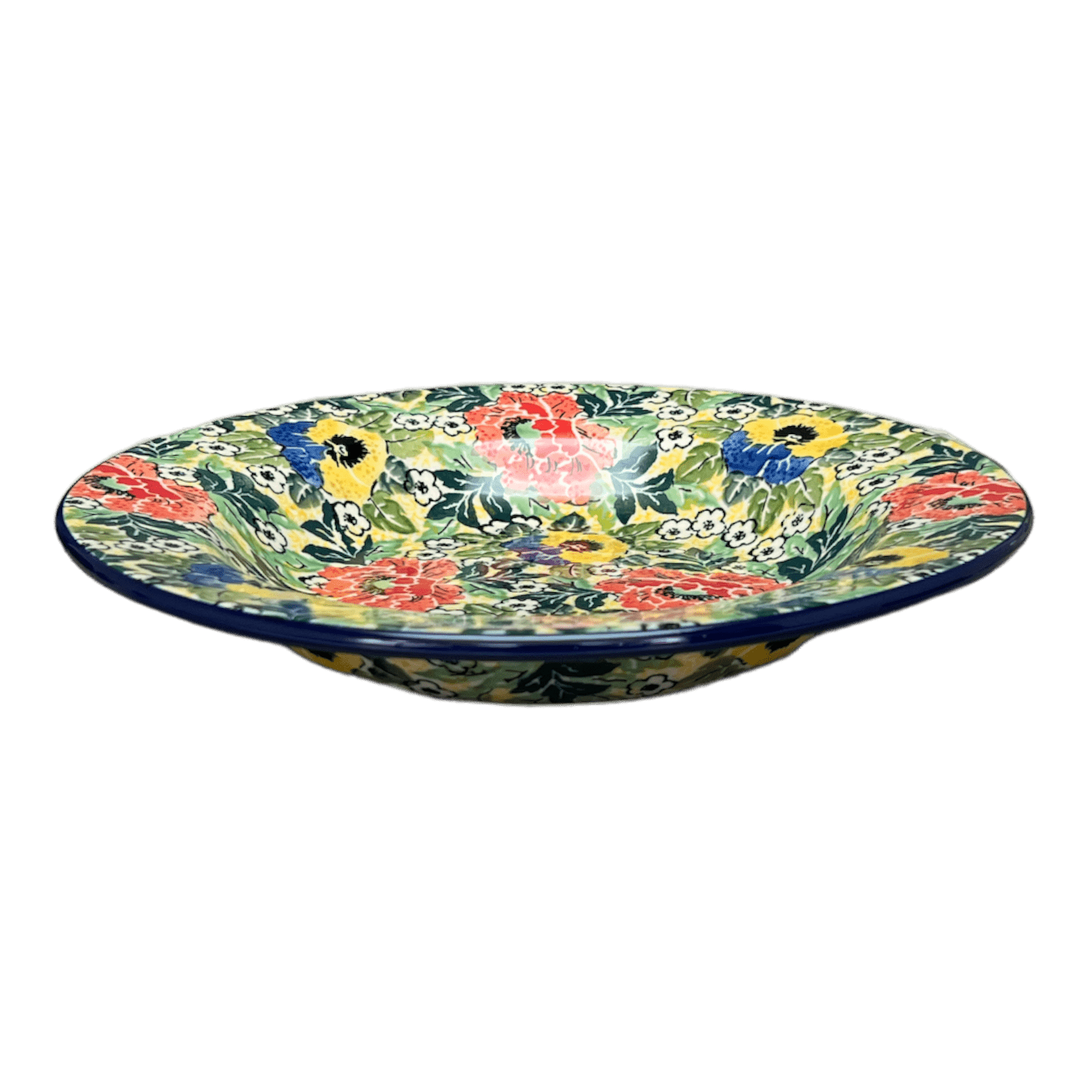 Plate, Round, Soup Plate, 9.25" in "Tropical Love" by Ceramika Artystyczna | A014-U4705