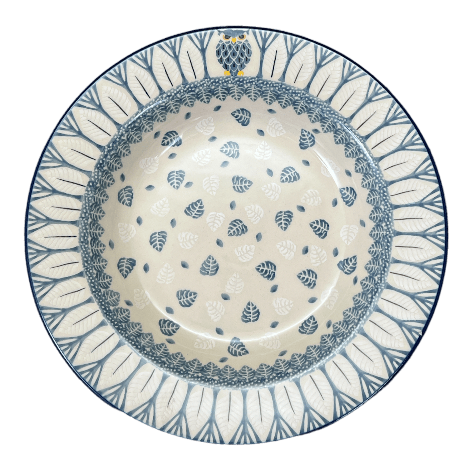 Plate, Round, Soup Plate, 9.25" in "Lone Owl" by Ceramika Artystyczna | A014-U4872