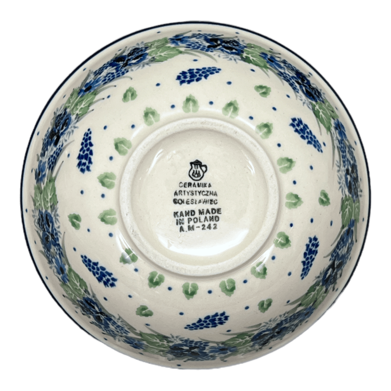 Bowl, Round, Kitchen, 5.5" in "Hyacinth in the Wind" by Ceramika Artystyczna | A059-2037X