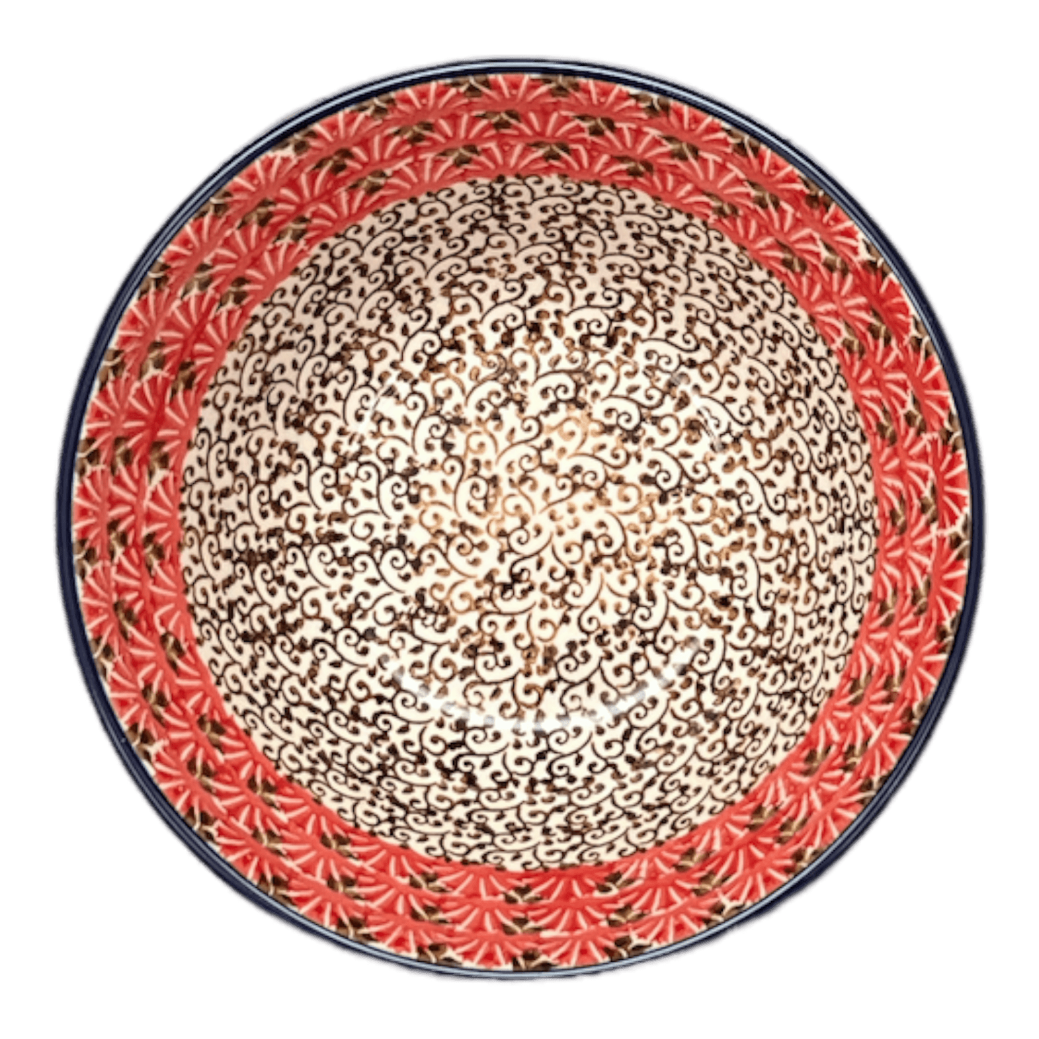 Bowl, Round, Kitchen, 5.5" in "Coral Fans" by Ceramika Artystyczna | A059-2199X