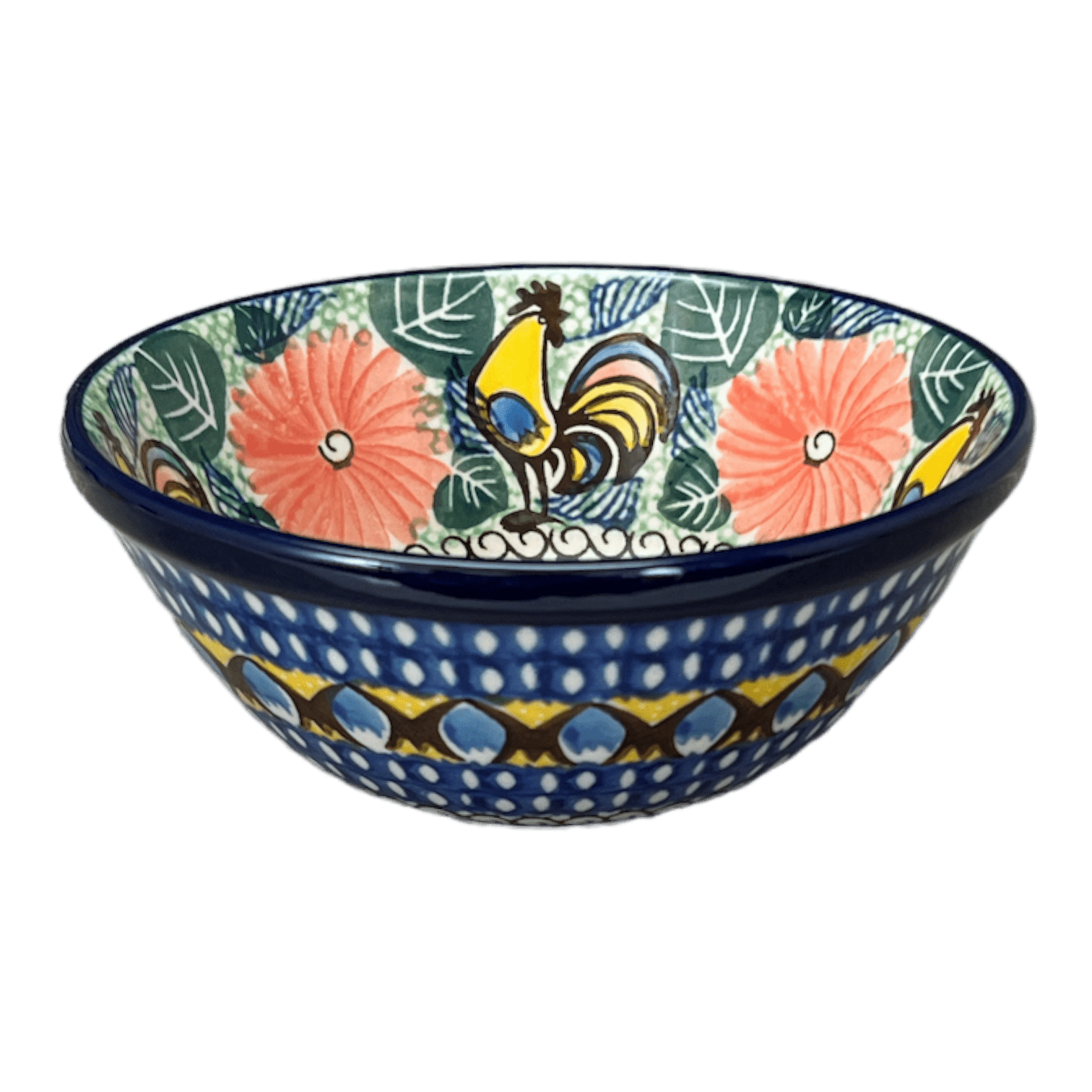 Bowl, Round, Kitchen, 5.5" in "Regal Roosters" by Ceramika Artystyczna | A059-U2617