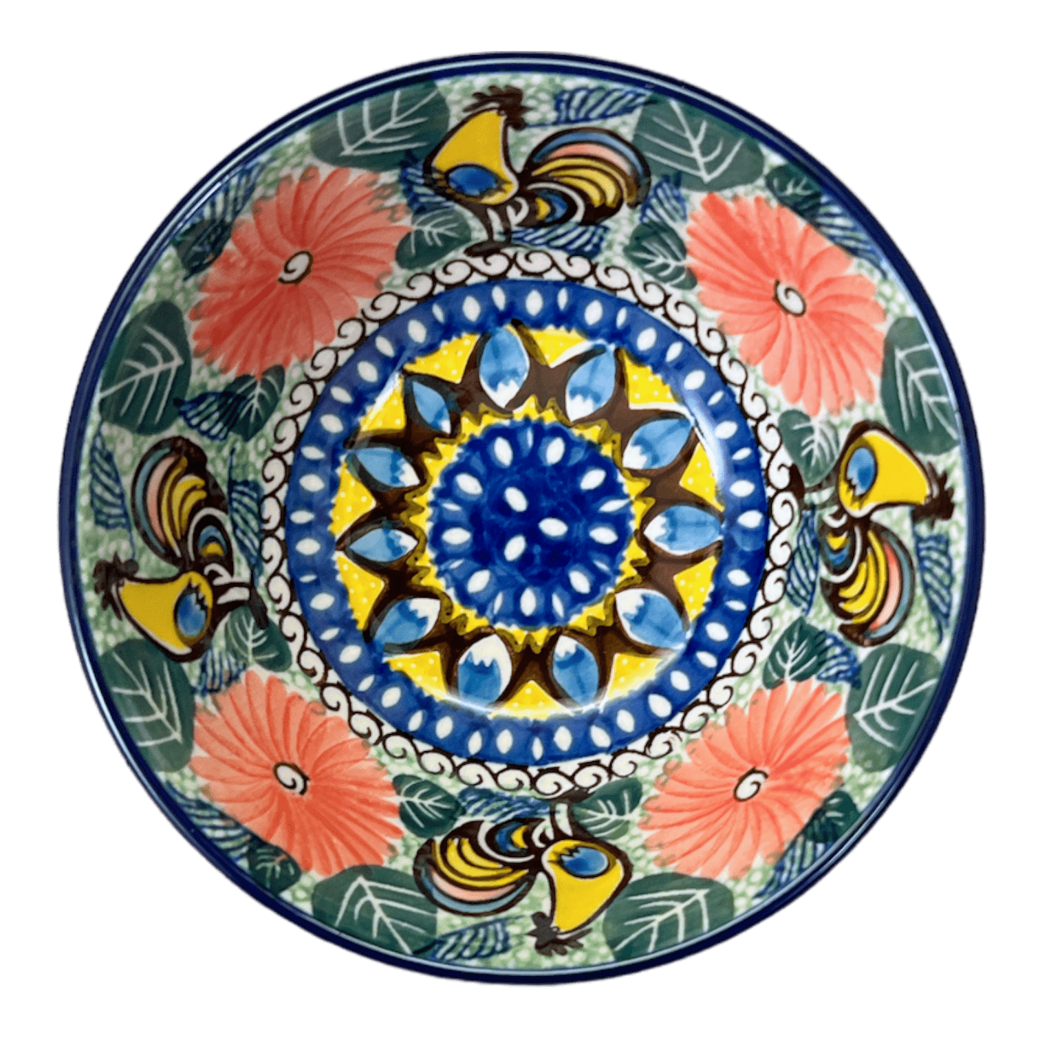 Bowl, Round, Kitchen, 5.5" in "Regal Roosters" by Ceramika Artystyczna | A059-U2617