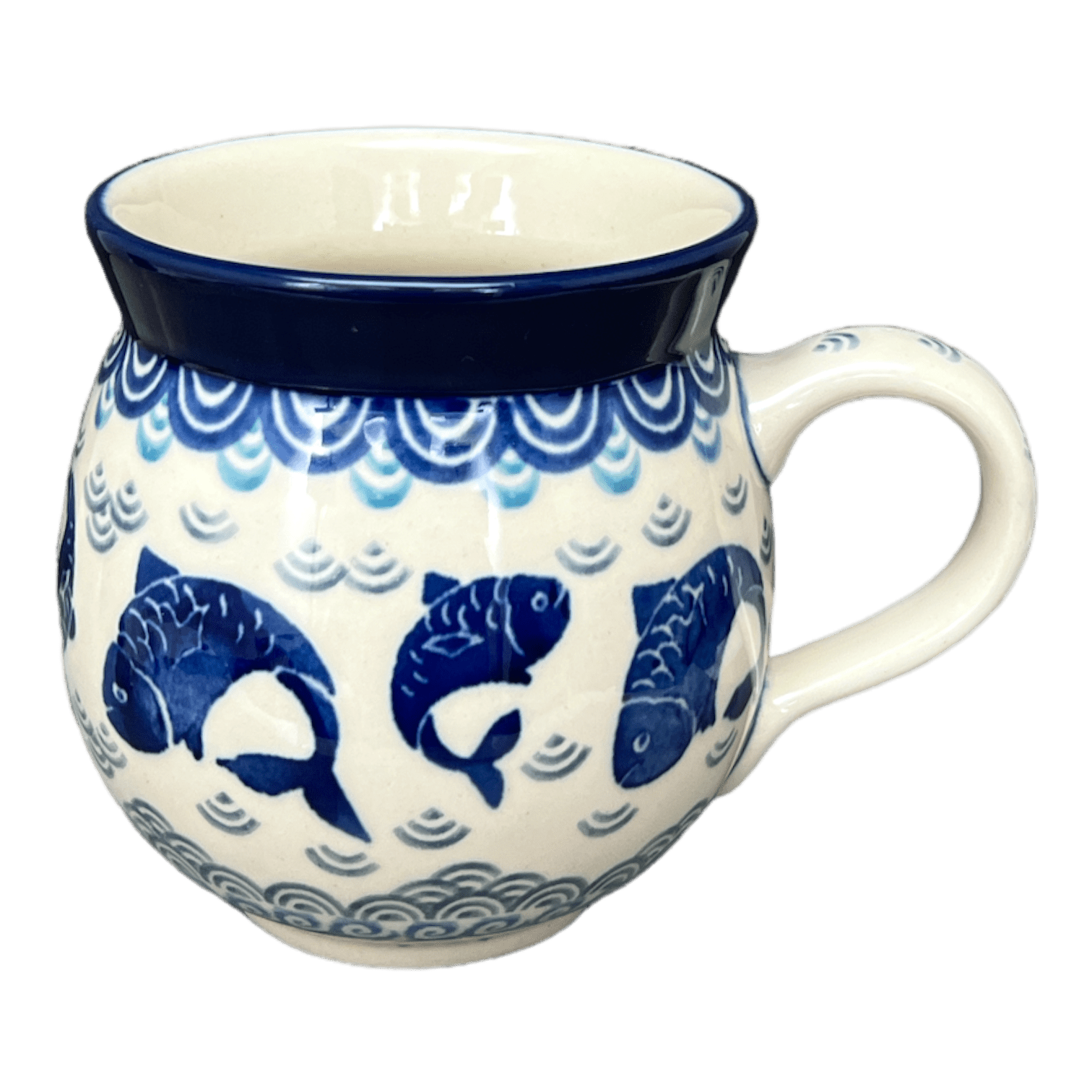 Mug, Belly, 12 oz Medium in "Koi Pond" by Ceramika Artystyczna | A070-2372X