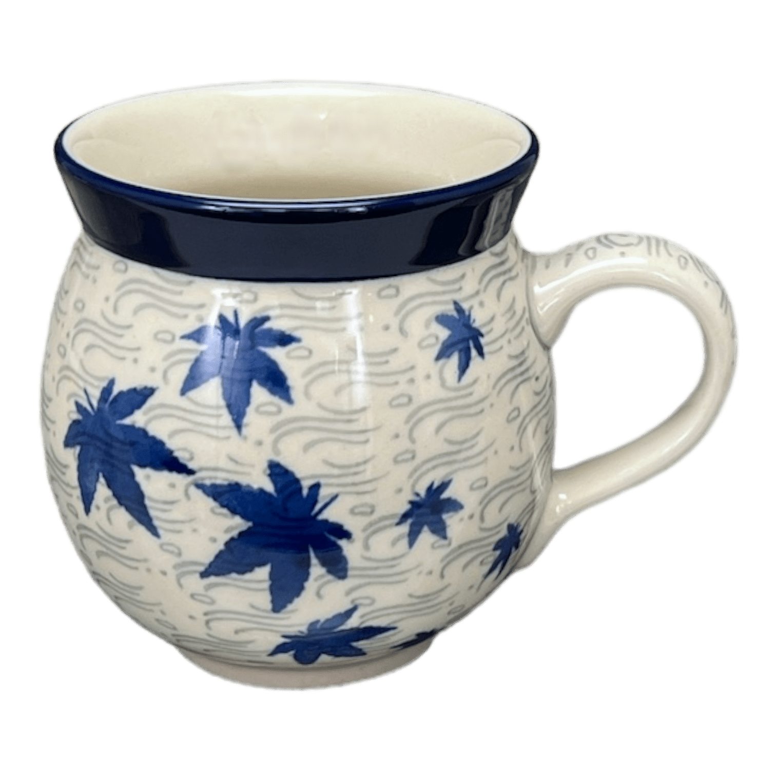 Mug, Belly, 12 oz Medium in "Blue Sweetgum" by Ceramika Artystyczna | A070-2545X