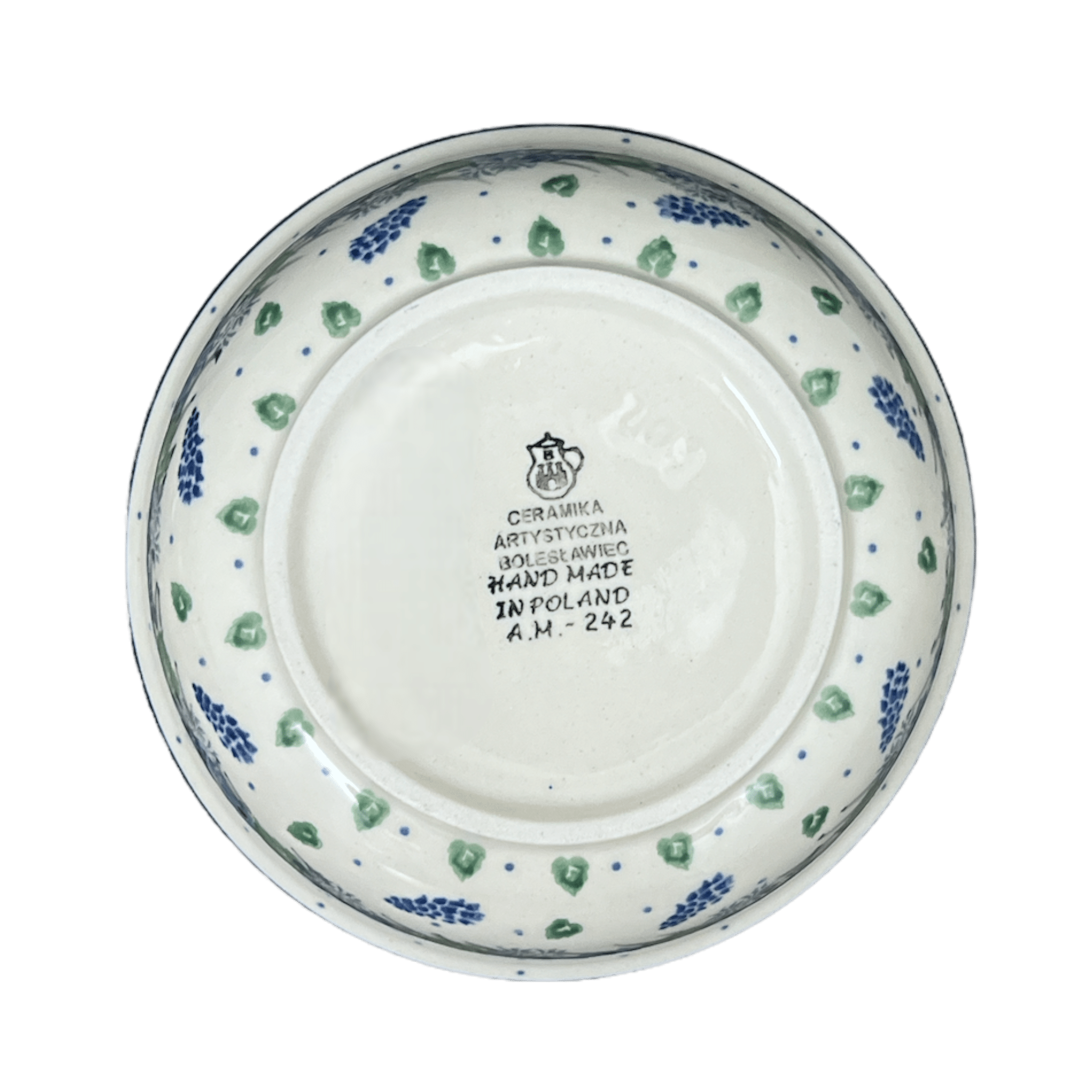 Bowl, Round, 6.25" in "Hyacinth in the Wind" by Ceramika Artystyczna  | A209-2037X