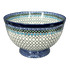 Bowl, Round, Deep, Pedestal, 10" in "Mediterranean Waves" by Ceramika Artystyczna | A215-U72