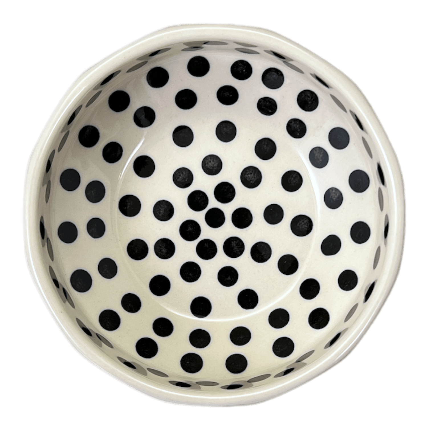 Bowl, Multiangular, 5" in "Dalmatian" by Ceramika Artystyczna | A221-2308