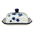 Butter Dish, 7" x 5.5" in "Blue Sweetgum" by Ceramika Artystyczna | A295-2545X