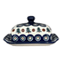 Butter Dish, 7" x 5.5" in "Peacock Pine" by Ceramika Artystyczna | A295-366X