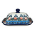 Butter Dish, 7" x 5.5" in "Strawberry Patch" by Ceramika Artystyczna | A295-721X