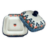 Butter Dish, 7" x 5.5" in "Strawberry Patch" by Ceramika Artystyczna | A295-721X