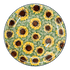 Plate, Round, Salad, 8" in "Sunflower Field" by Ceramika Artystyczna | A337-U4737