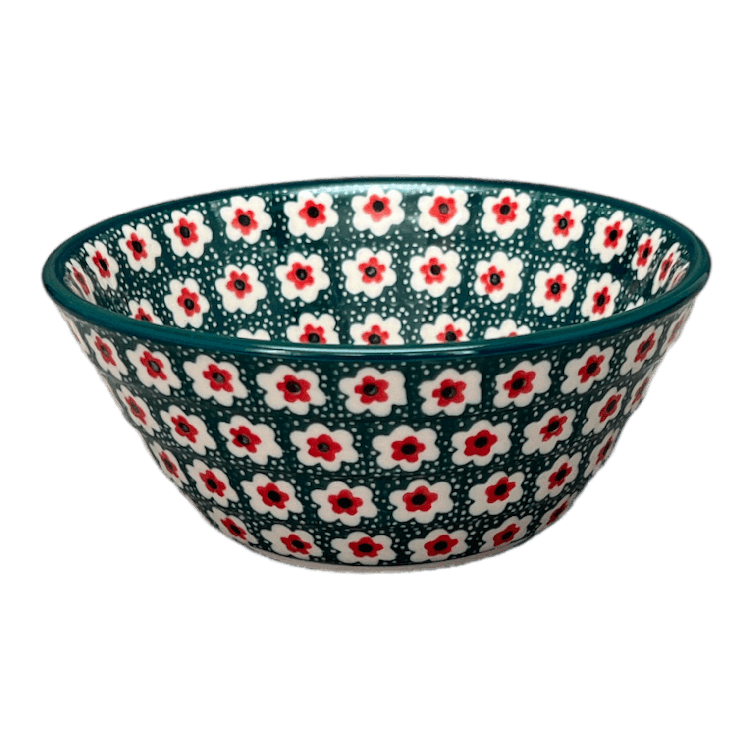 Bowl, Round, Ridged, 5.5" in "Riot Daffodils" by Ceramika Artystyczna | A696-1174Q