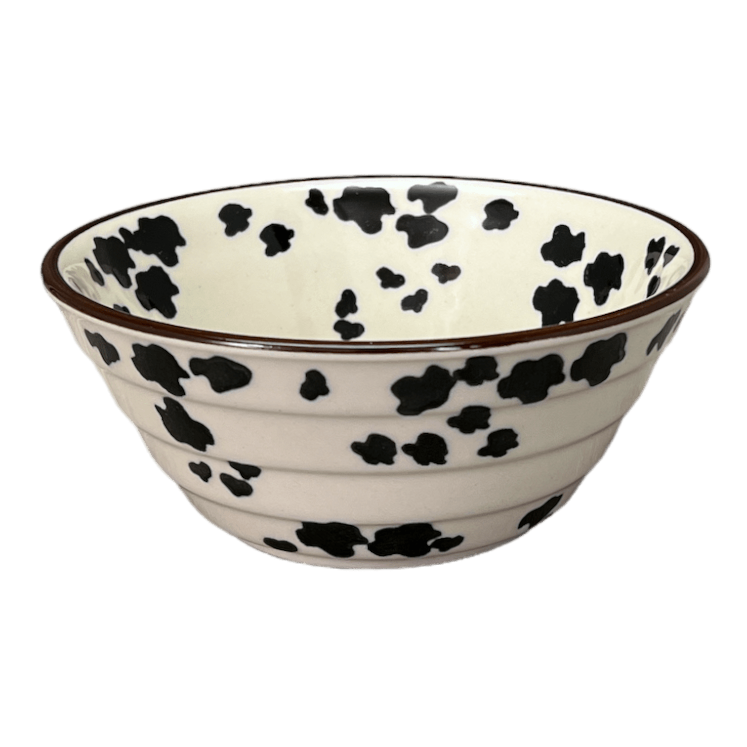 Bowl, Round, Ridged, 5.5" in "Cowabunga" by Ceramika Artystyczna | A696-2416V