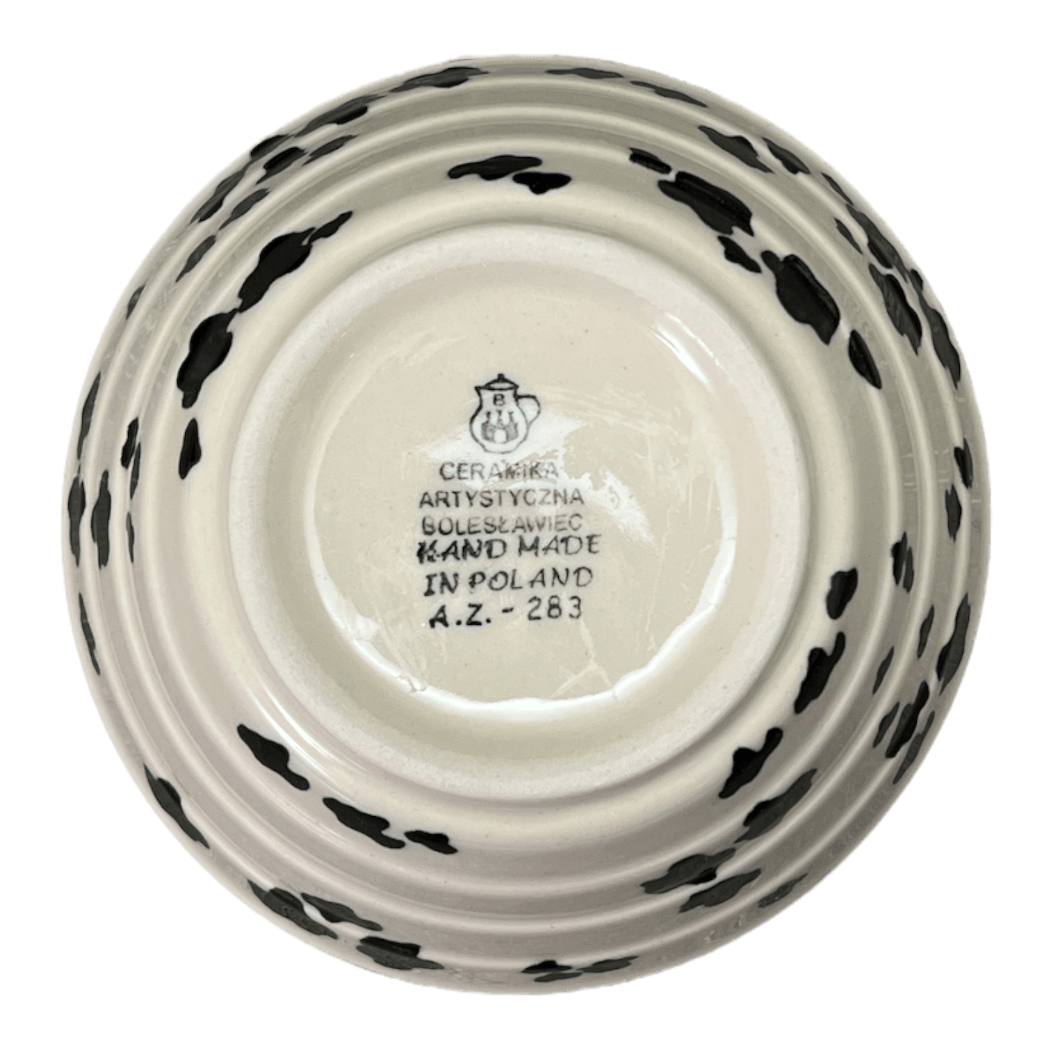 Bowl, Round, Ridged, 5.5" in "Cowabunga" by Ceramika Artystyczna | A696-2416V