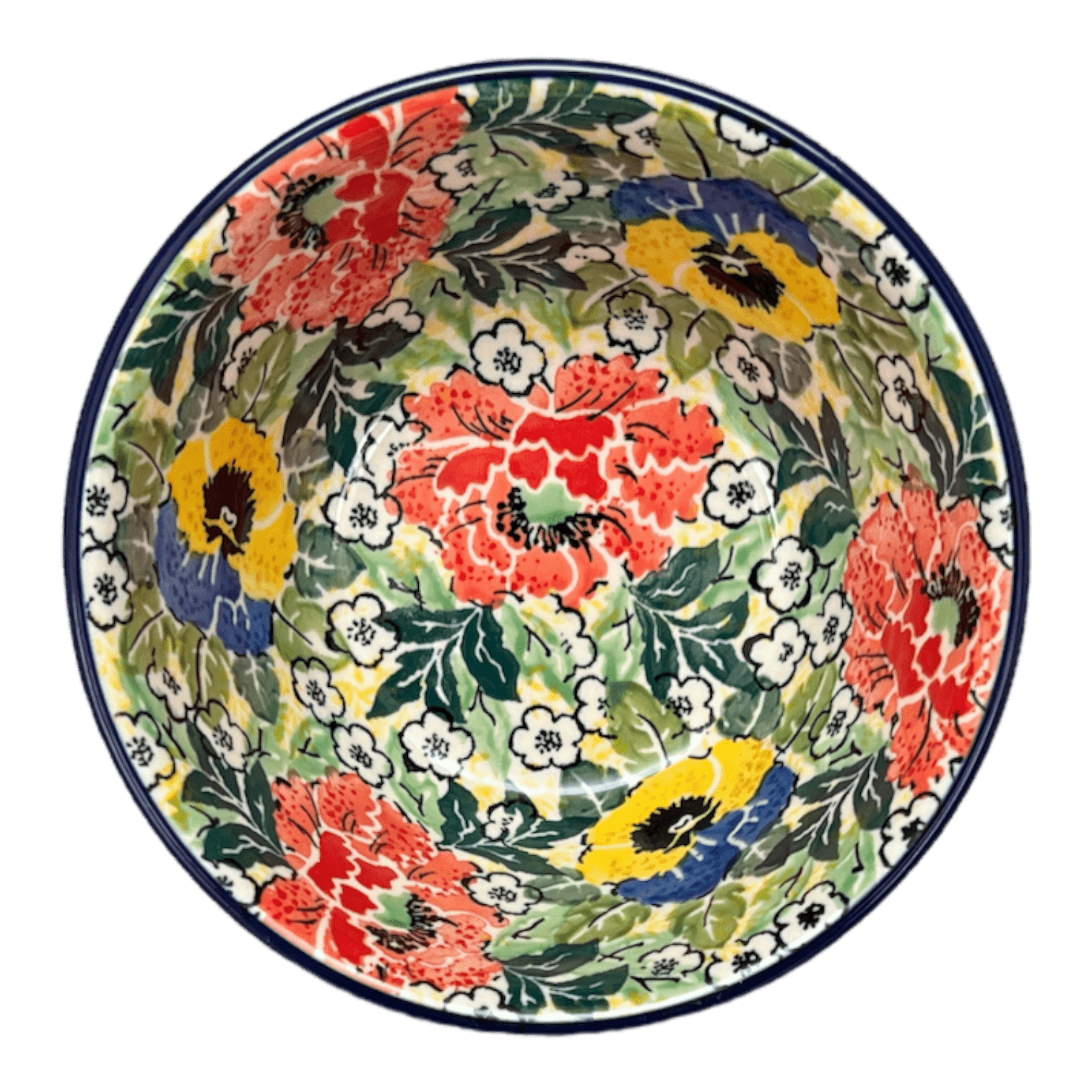 Bowl, Round, Ridged, 5.5" in "Tropical Love" by Ceramika Artystyczna | A696-U4705