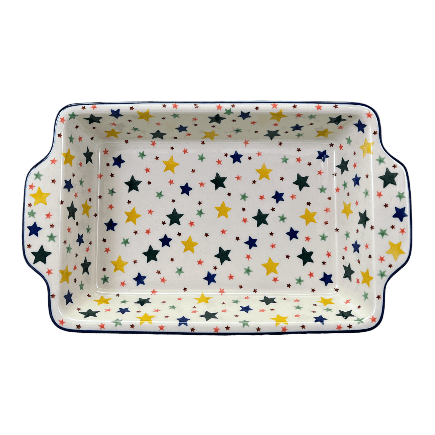 Casserole, Rectangular, Handles, 13" x 8" in "Star Shower" by Ceramika Artystyczna | AA59-359X