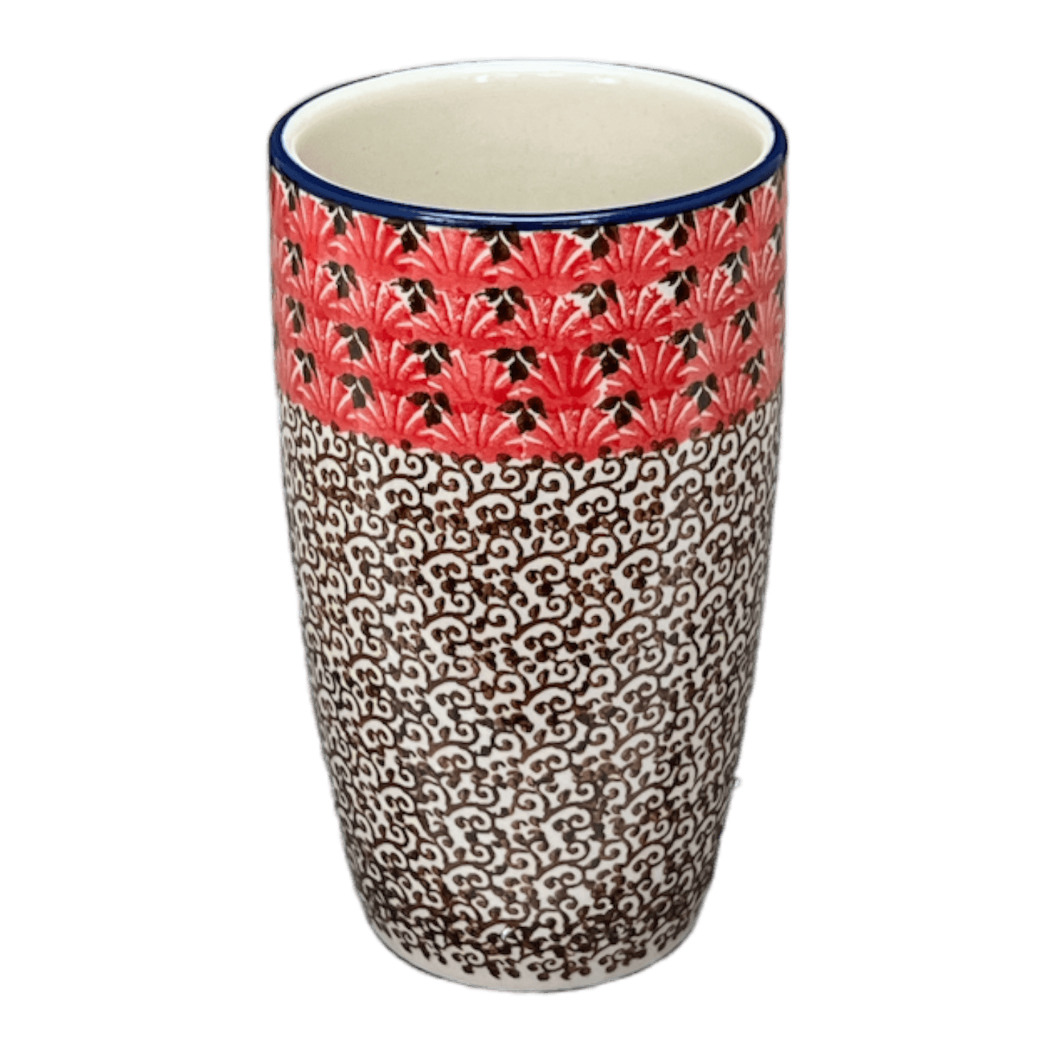 Tumbler, 14 oz in "Coral Fans" by Ceramika Artystyczna | AC53-2199X