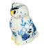 Shaker, Owl, 2.25" in "Pansy Blues" by Ceramika Artystyczna | AD91-2346X