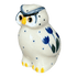 Shaker, Owl, 2.25" in "Tulip Dot" by Ceramika Artystyczna | AD91-377Z