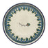 Tray, Round, 10" in "Peacock Plume" by Ceramika Artystyczna | AE93-2218X