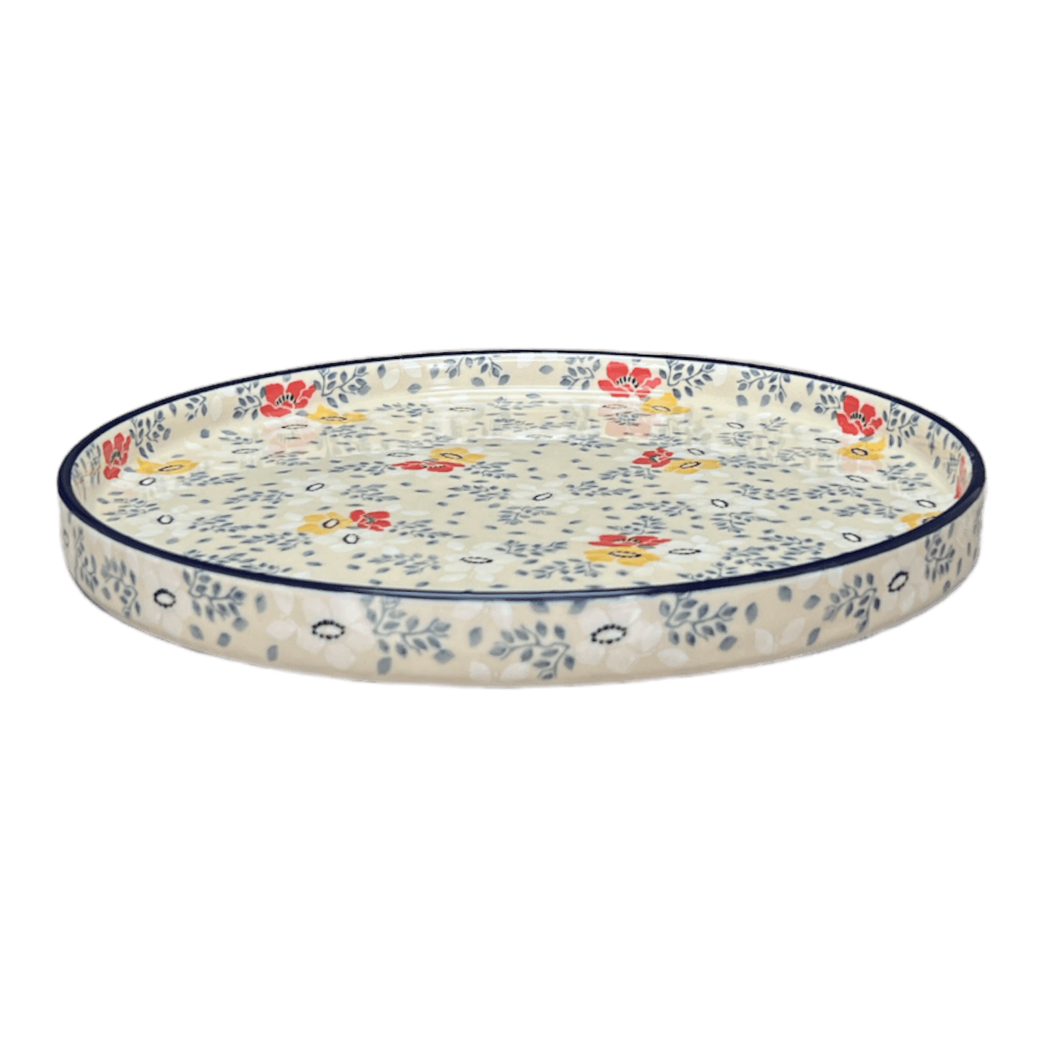 Tray, Round, 10" in "Soft Bouquet" by Ceramika Artystyczna | AE93-2378X