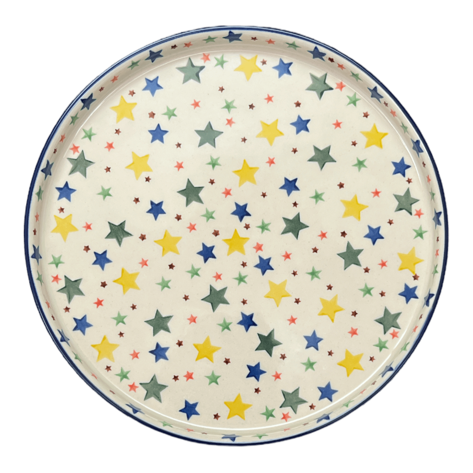 Tray, Round, 10" in "Star Shower" by Ceramika Artystyczna | AE93-359X