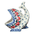 Scrubby Holder, Fish Shaped, 6.75" in "Rosie's Garden" by Ceramika Artystyczna | AF28-1490X