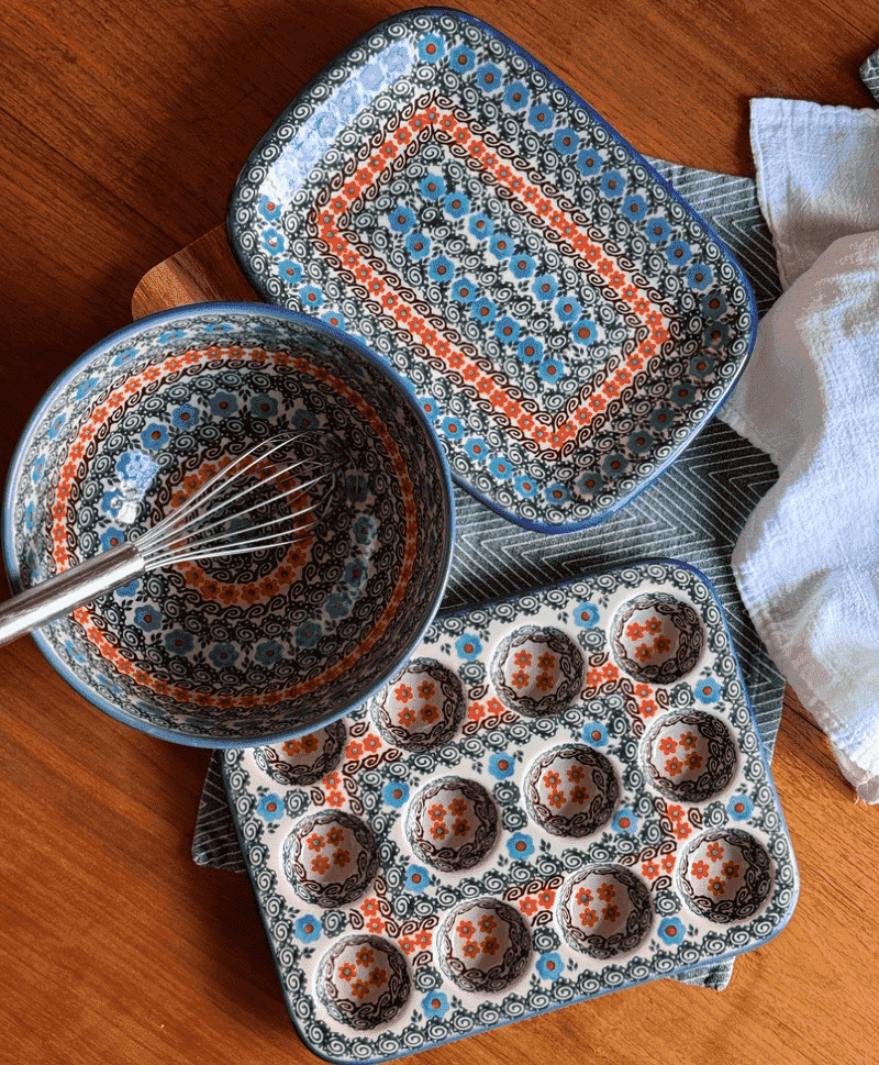 Muffin Pan, 12 Cup Mini in "Fall Wildflowers" by Andy | NDA169-23