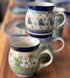 Mug, Belly Mug, 16 oz Large in "Strawberry Patch" by Ceramika Artystyczna | A073-721X