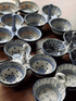 Bowl, Round, 3-Bowl, Divided Server in "Blue Dahlia" by Ceramika Artystyczna | AB34-U1473