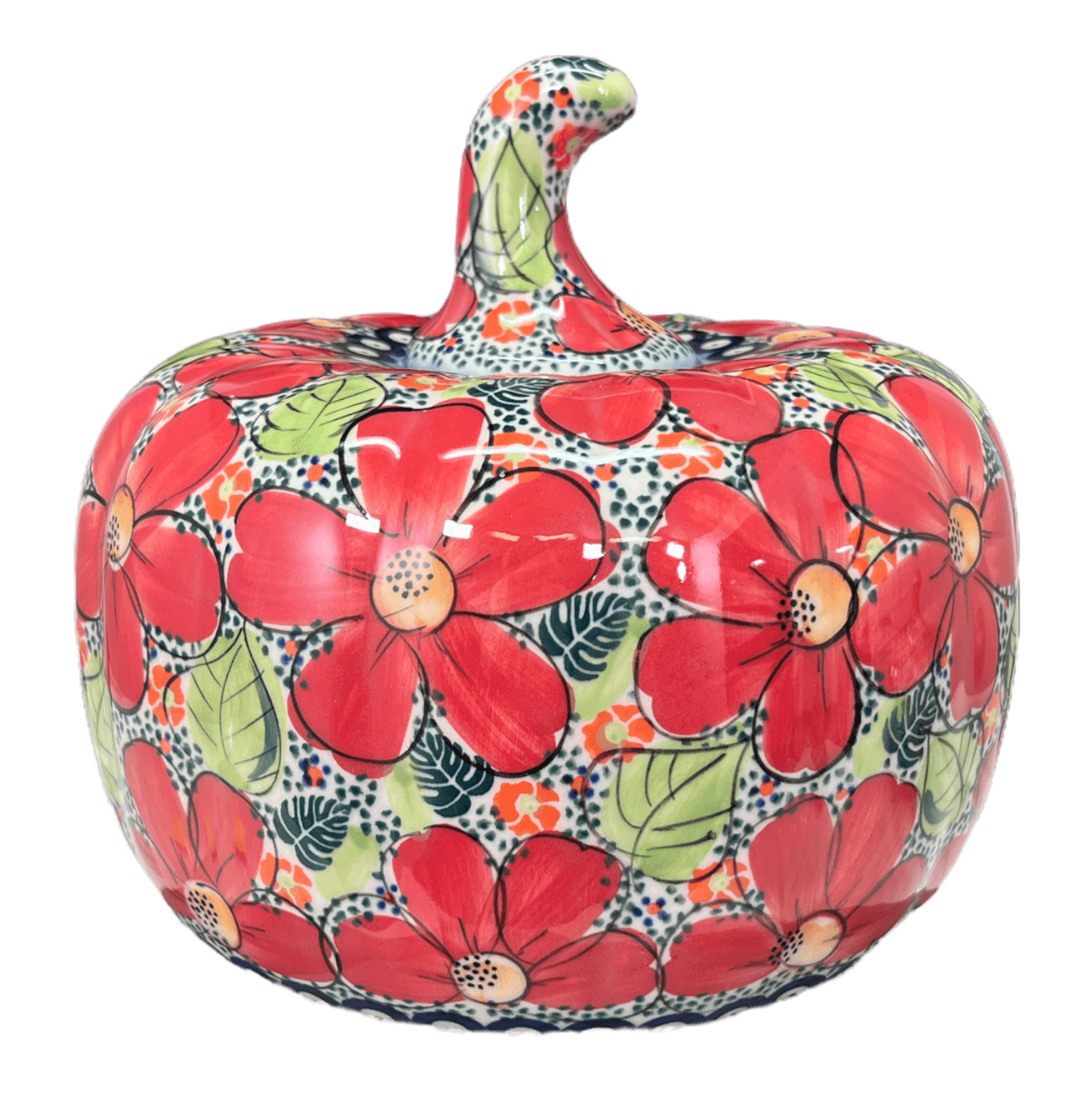 Luminary, Jack-O-Lantern, 8" in "Red Daisy" by Galia | GAD28D-AC