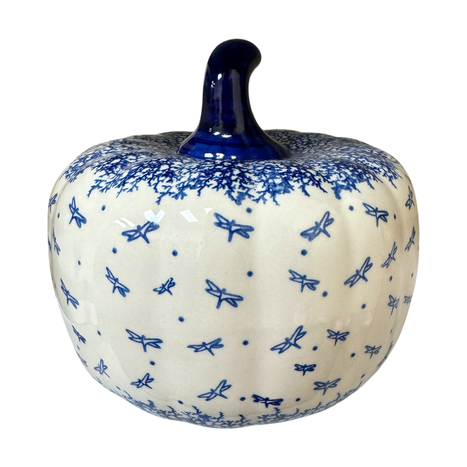 Luminary, Pumpkin, 8" in "Dancing Dragonflies" by Galia | GAD28D-PL3