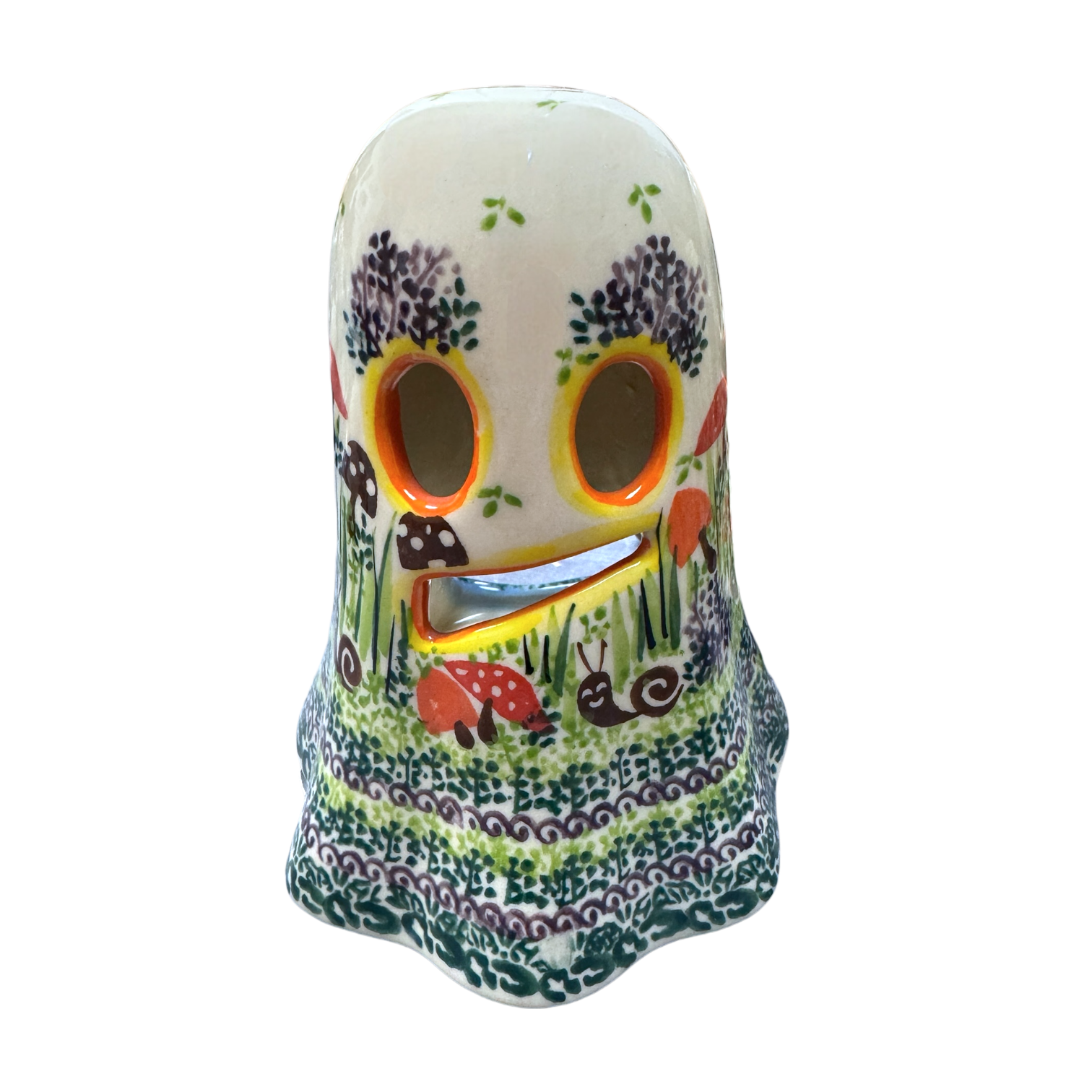 Luminary, Ghost, 5.25" in "Mushroom Meadow" by Galia | GAD46-ULA3
