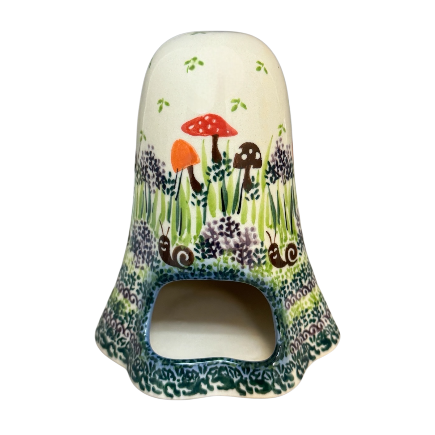 Luminary, Ghost, 5.25" in "Mushroom Meadow" by Galia | GAD46-ULA3