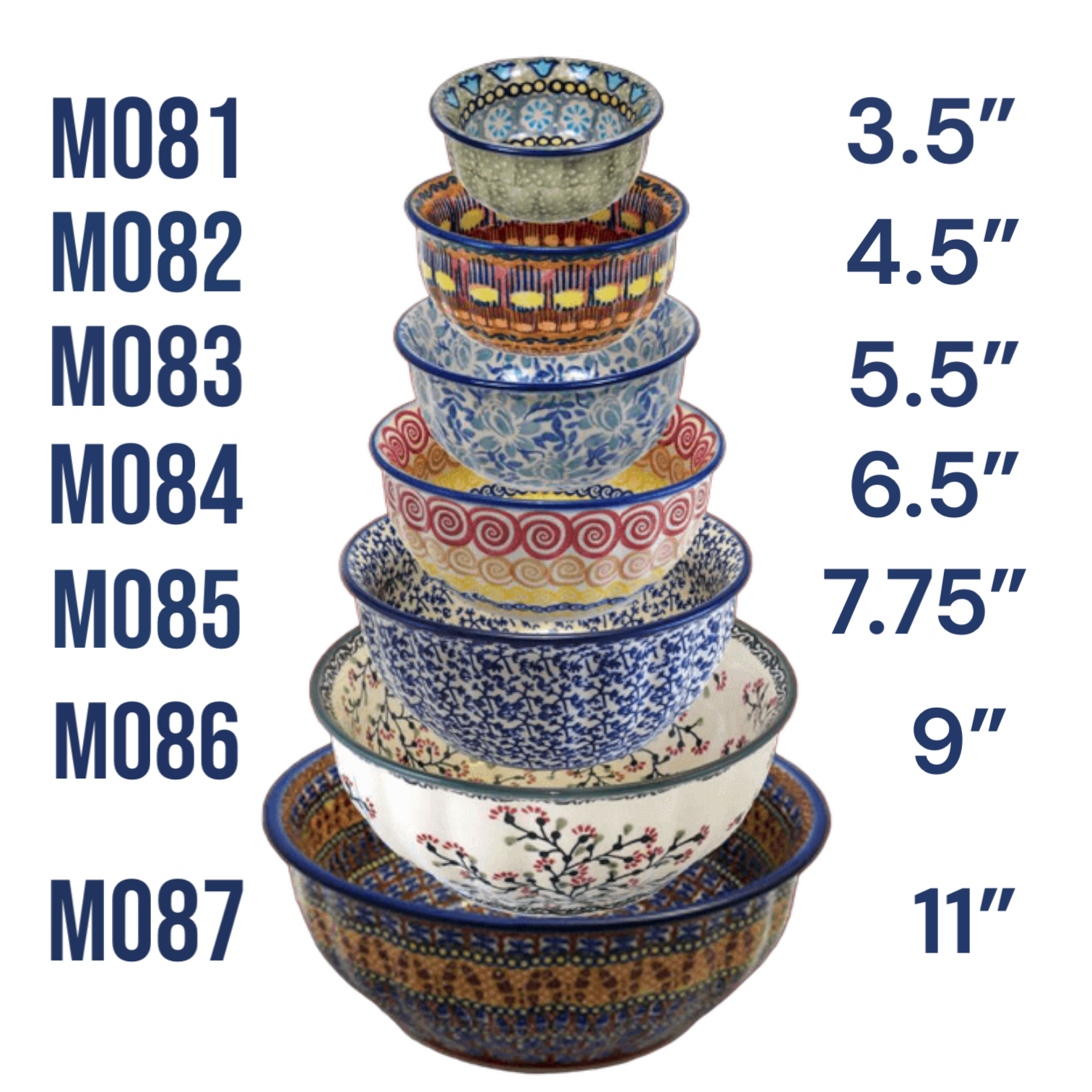 Bowl, Round, 3.5" in "Floral Peacock" by Manufaktura | M081T-54KK