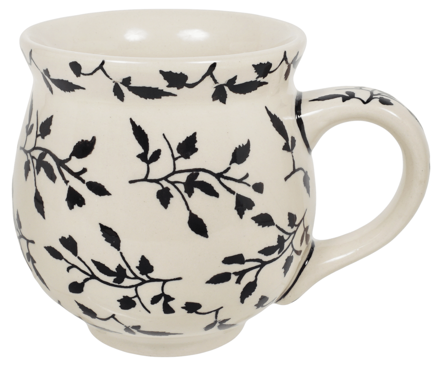 Mug, Belly Mug, 16 oz Large in "Black Spray" by Manufaktura | K068T-LISC