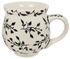 Mug, Belly Mug, 16 oz Large in "Black Spray" by Manufaktura | K068T-LISC