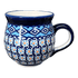 Mug, Belly Mug, 16oz Large in "Blue Diamond" by Manufaktura | K068U-DHR