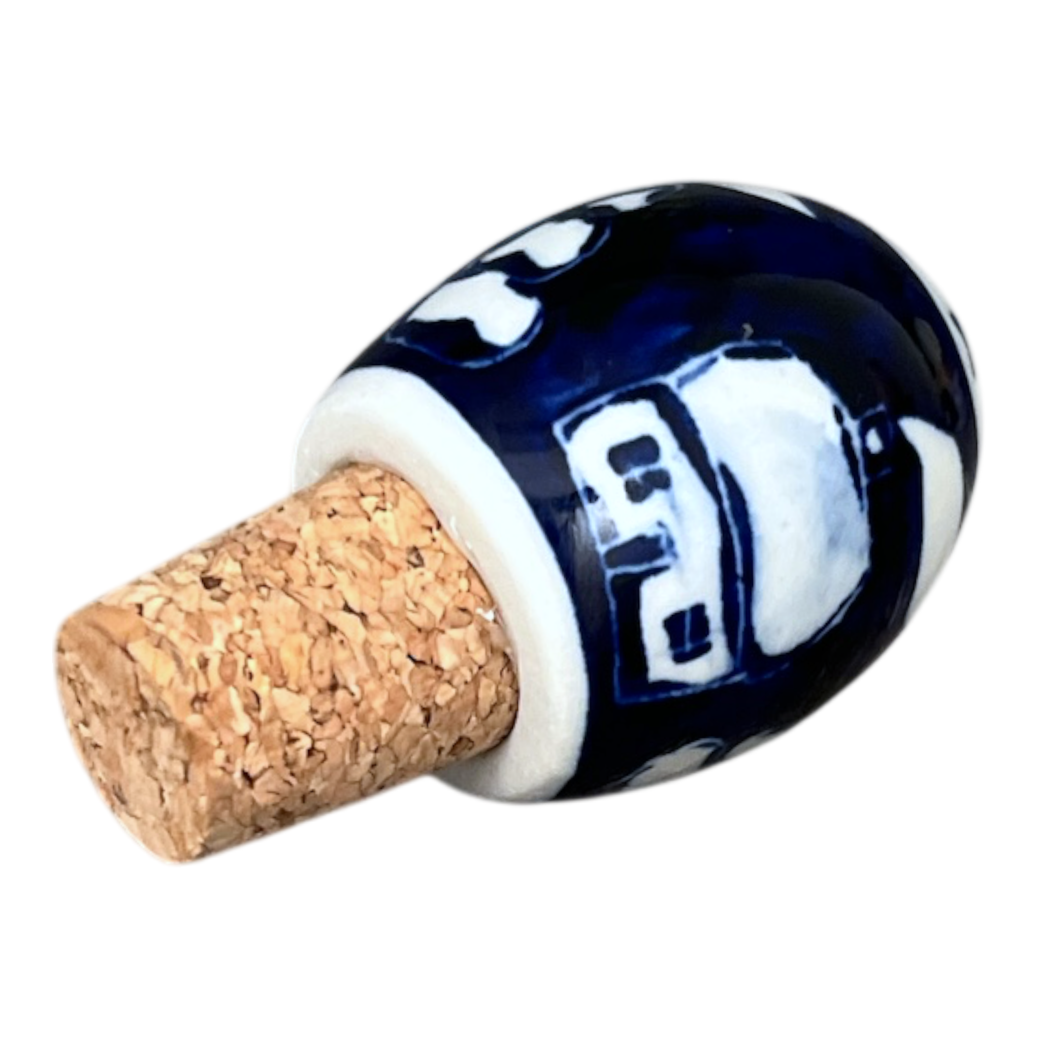 Wine Cork, Egg-Shaped, 2.75" in "Winter's Eve" by Manufaktura | K084S-IBZ