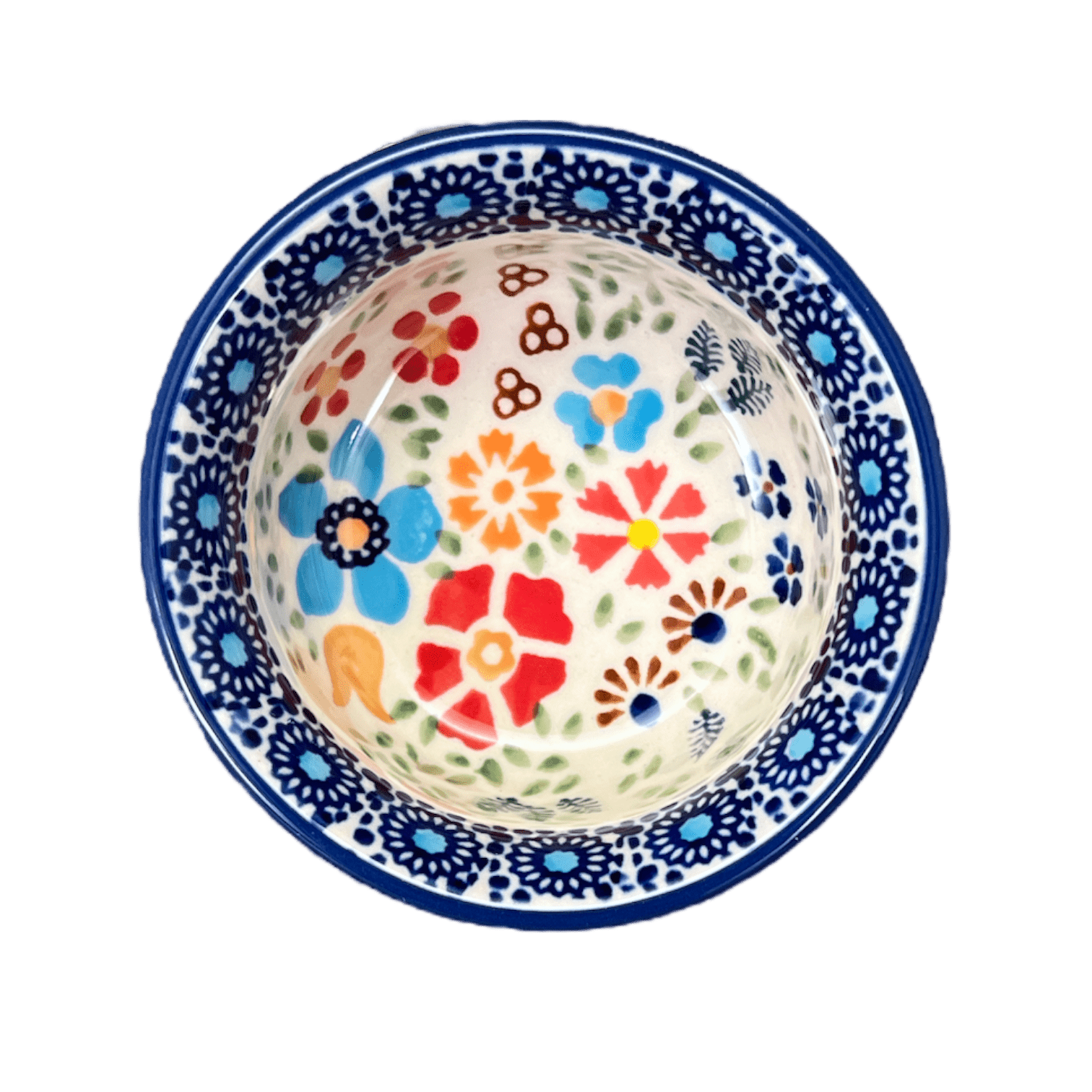 Bowl, Round, 3.5" in "Festive Flowers" by Manufaktura | M081S-IZ16