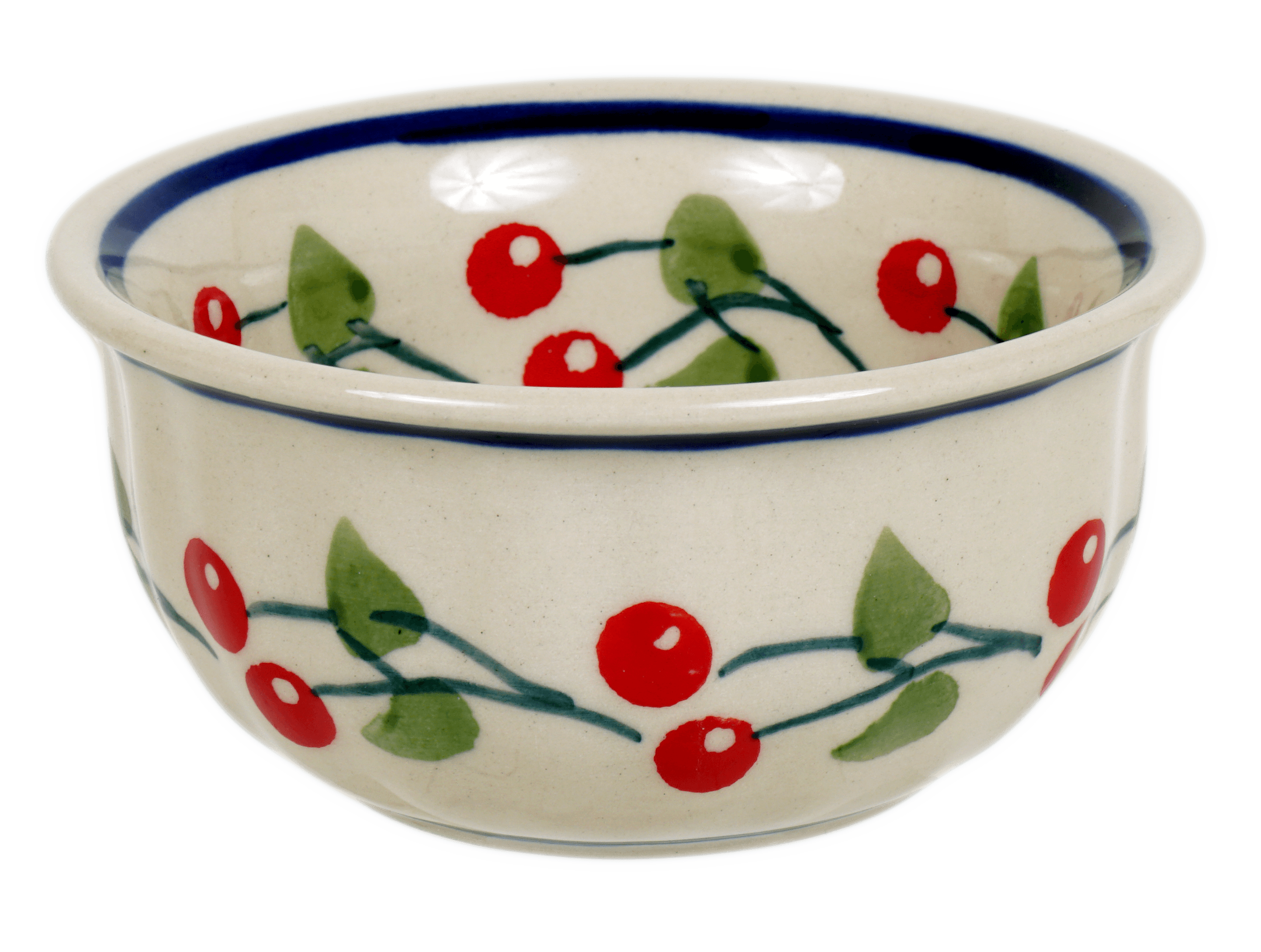 Bowl, Round, 3.5" in "Cherry Dot" by Manufaktura | M081T-70WI