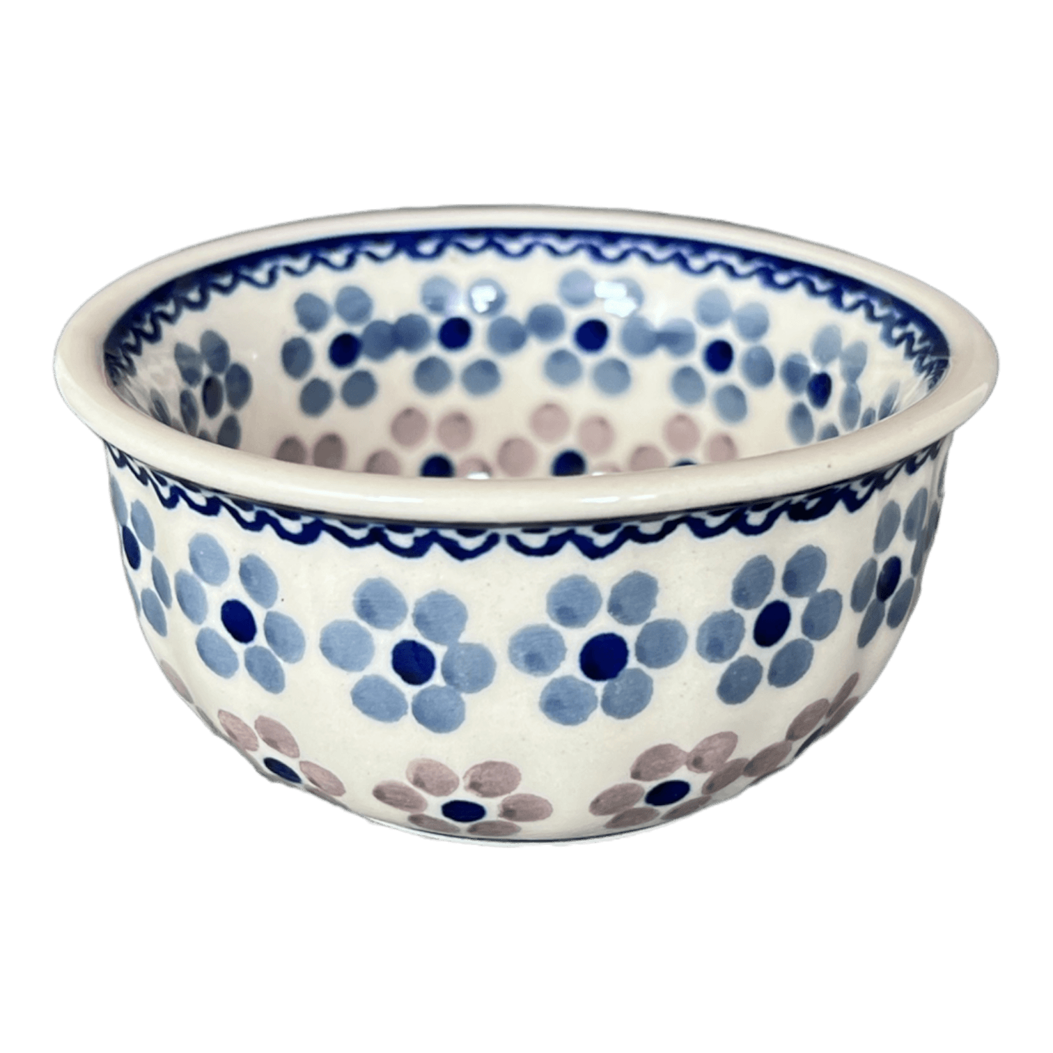 Bowl, Round, 3.5" in "Floral Chain" by Manufaktura | M081T-EO37