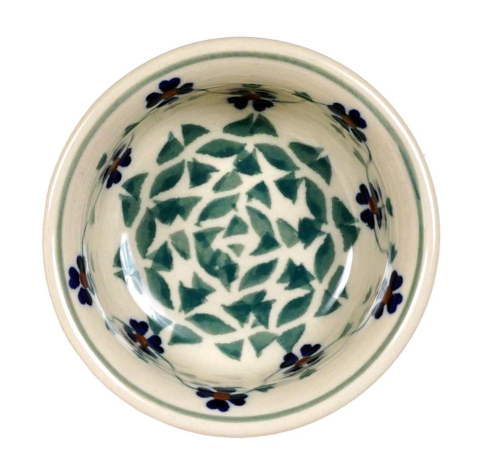Bowl, Round, 3.5" in "Woven Pansies" by Manufaktura | M081T-RV