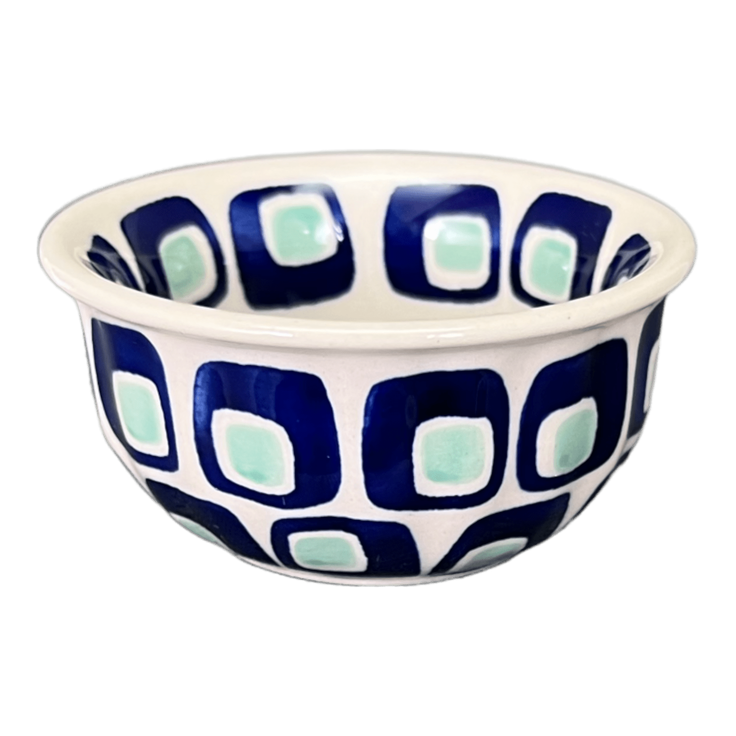 Bowl, Round, 3.5" in "Blue Retro" by Manufaktura | M081U-602A